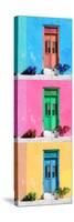 ¡Viva Mexico! Panoramic Collection - Tree Colorful Doors VIII-Philippe Hugonnard-Stretched Canvas