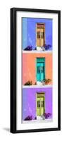 ¡Viva Mexico! Panoramic Collection - Tree Colorful Doors X-Philippe Hugonnard-Framed Photographic Print