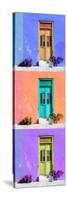 ¡Viva Mexico! Panoramic Collection - Tree Colorful Doors X-Philippe Hugonnard-Stretched Canvas