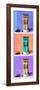 ¡Viva Mexico! Panoramic Collection - Tree Colorful Doors X-Philippe Hugonnard-Framed Photographic Print