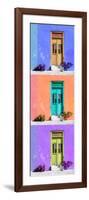 ¡Viva Mexico! Panoramic Collection - Tree Colorful Doors X-Philippe Hugonnard-Framed Photographic Print