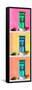 ¡Viva Mexico! Panoramic Collection - Tree Colorful Doors XII-Philippe Hugonnard-Framed Stretched Canvas