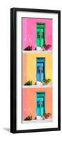 ¡Viva Mexico! Panoramic Collection - Tree Colorful Doors XII-Philippe Hugonnard-Framed Photographic Print