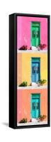 ¡Viva Mexico! Panoramic Collection - Tree Colorful Doors XII-Philippe Hugonnard-Framed Stretched Canvas