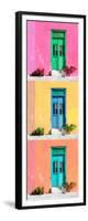 ¡Viva Mexico! Panoramic Collection - Tree Colorful Doors XII-Philippe Hugonnard-Framed Photographic Print