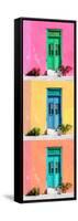 ¡Viva Mexico! Panoramic Collection - Tree Colorful Doors XII-Philippe Hugonnard-Framed Stretched Canvas