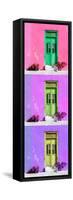 ¡Viva Mexico! Panoramic Collection - Tree Colorful Doors XV-Philippe Hugonnard-Framed Stretched Canvas