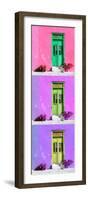 ¡Viva Mexico! Panoramic Collection - Tree Colorful Doors XV-Philippe Hugonnard-Framed Photographic Print