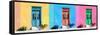 ¡Viva Mexico! Panoramic Collection - Tree Colorful Doors-Philippe Hugonnard-Framed Stretched Canvas