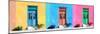 ¡Viva Mexico! Panoramic Collection - Tree Colorful Doors-Philippe Hugonnard-Mounted Photographic Print