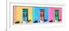 ¡Viva Mexico! Panoramic Collection - Tree Colorful Doors-Philippe Hugonnard-Framed Photographic Print