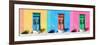 ¡Viva Mexico! Panoramic Collection - Tree Colorful Doors-Philippe Hugonnard-Framed Photographic Print