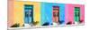 ¡Viva Mexico! Panoramic Collection - Tree Colorful Doors-Philippe Hugonnard-Mounted Photographic Print