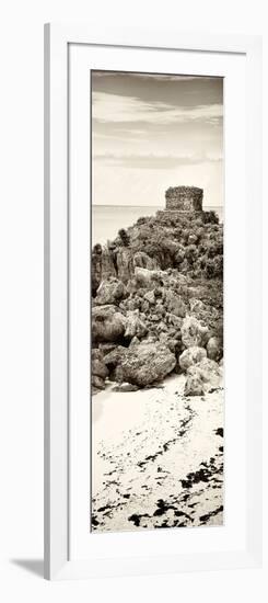 ¡Viva Mexico! Panoramic Collection - Tulum Ruins along Caribbean Coastline II-Philippe Hugonnard-Framed Photographic Print