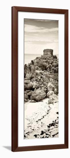 ¡Viva Mexico! Panoramic Collection - Tulum Ruins along Caribbean Coastline II-Philippe Hugonnard-Framed Photographic Print