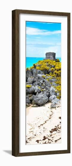 ¡Viva Mexico! Panoramic Collection - Tulum Ruins along Caribbean Coastline III-Philippe Hugonnard-Framed Photographic Print