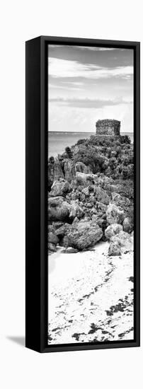 ¡Viva Mexico! Panoramic Collection - Tulum Ruins along Caribbean Coastline IV-Philippe Hugonnard-Framed Stretched Canvas