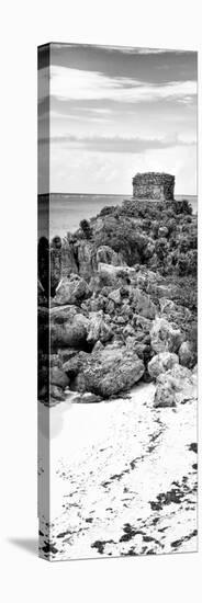 ¡Viva Mexico! Panoramic Collection - Tulum Ruins along Caribbean Coastline IV-Philippe Hugonnard-Stretched Canvas
