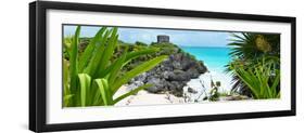 ¡Viva Mexico! Panoramic Collection - Tulum Ruins along Caribbean Coastline V-Philippe Hugonnard-Framed Photographic Print