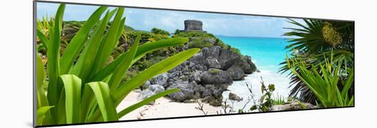 ¡Viva Mexico! Panoramic Collection - Tulum Ruins along Caribbean Coastline V-Philippe Hugonnard-Mounted Photographic Print