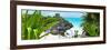 ¡Viva Mexico! Panoramic Collection - Tulum Ruins along Caribbean Coastline V-Philippe Hugonnard-Framed Photographic Print