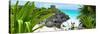 ¡Viva Mexico! Panoramic Collection - Tulum Ruins along Caribbean Coastline V-Philippe Hugonnard-Stretched Canvas