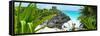 ¡Viva Mexico! Panoramic Collection - Tulum Ruins along Caribbean Coastline V-Philippe Hugonnard-Framed Stretched Canvas