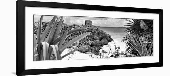 ¡Viva Mexico! Panoramic Collection - Tulum Ruins along Caribbean Coastline VI-Philippe Hugonnard-Framed Photographic Print