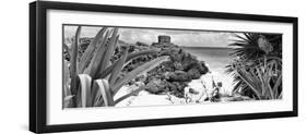 ¡Viva Mexico! Panoramic Collection - Tulum Ruins along Caribbean Coastline VI-Philippe Hugonnard-Framed Photographic Print