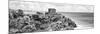 ¡Viva Mexico! Panoramic Collection - Tulum Ruins B&W-Philippe Hugonnard-Mounted Photographic Print