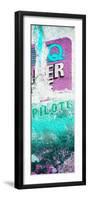 ¡Viva Mexico! Panoramic Collection - Turquoise Grunge Wall-Philippe Hugonnard-Framed Photographic Print