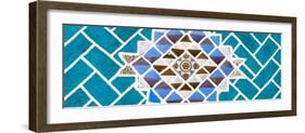 ¡Viva Mexico! Panoramic Collection - Turquoise Mosaics-Philippe Hugonnard-Framed Photographic Print