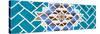 ¡Viva Mexico! Panoramic Collection - Turquoise Mosaics-Philippe Hugonnard-Stretched Canvas