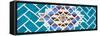 ¡Viva Mexico! Panoramic Collection - Turquoise Mosaics-Philippe Hugonnard-Framed Stretched Canvas