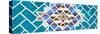 ¡Viva Mexico! Panoramic Collection - Turquoise Mosaics-Philippe Hugonnard-Stretched Canvas