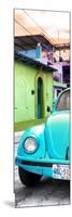 ¡Viva Mexico! Panoramic Collection - Turquoise VW Beetle Car and Colorful Houses-Philippe Hugonnard-Mounted Photographic Print
