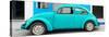 ¡Viva Mexico! Panoramic Collection - Turquoise VW Beetle Car-Philippe Hugonnard-Stretched Canvas