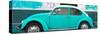 ¡Viva Mexico! Panoramic Collection - Turquoise VW Beetle-Philippe Hugonnard-Stretched Canvas