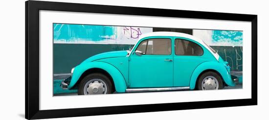 ¡Viva Mexico! Panoramic Collection - Turquoise VW Beetle-Philippe Hugonnard-Framed Photographic Print