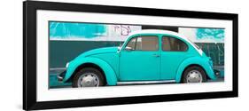 ¡Viva Mexico! Panoramic Collection - Turquoise VW Beetle-Philippe Hugonnard-Framed Photographic Print