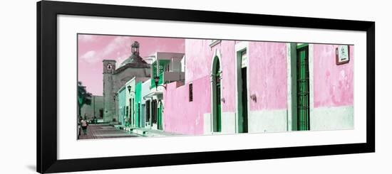 ¡Viva Mexico! Panoramic Collection - Urban Scene Campeche I-Philippe Hugonnard-Framed Photographic Print