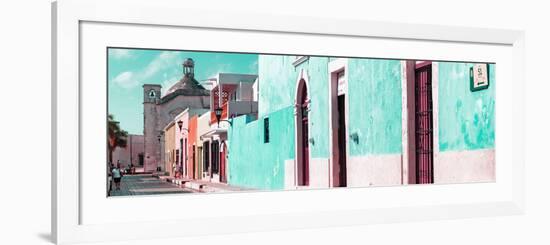 ¡Viva Mexico! Panoramic Collection - Urban Scene Campeche II-Philippe Hugonnard-Framed Photographic Print