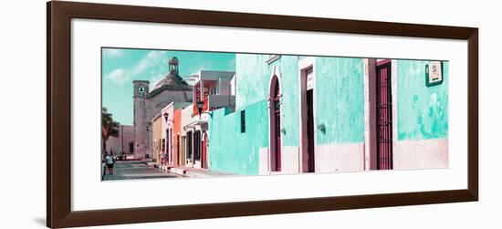 ¡Viva Mexico! Panoramic Collection - Urban Scene Campeche II-Philippe Hugonnard-Framed Photographic Print