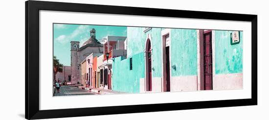 ¡Viva Mexico! Panoramic Collection - Urban Scene Campeche II-Philippe Hugonnard-Framed Photographic Print