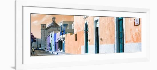 ¡Viva Mexico! Panoramic Collection - Urban Scene Campeche III-Philippe Hugonnard-Framed Photographic Print