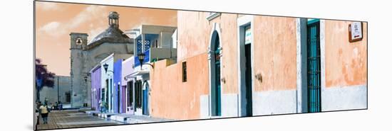 ¡Viva Mexico! Panoramic Collection - Urban Scene Campeche III-Philippe Hugonnard-Mounted Photographic Print