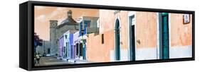 ¡Viva Mexico! Panoramic Collection - Urban Scene Campeche III-Philippe Hugonnard-Framed Stretched Canvas