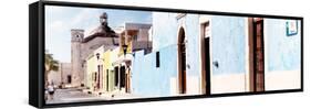 ¡Viva Mexico! Panoramic Collection - Urban Scene Campeche IV-Philippe Hugonnard-Framed Stretched Canvas