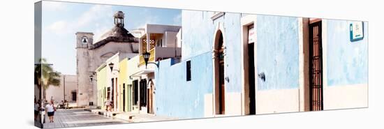 ¡Viva Mexico! Panoramic Collection - Urban Scene Campeche IV-Philippe Hugonnard-Stretched Canvas