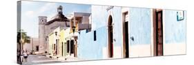¡Viva Mexico! Panoramic Collection - Urban Scene Campeche IV-Philippe Hugonnard-Stretched Canvas